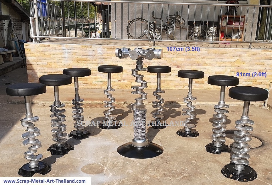 Predator Table for sale - life size Predator Table furniture Metal Art from Thailand