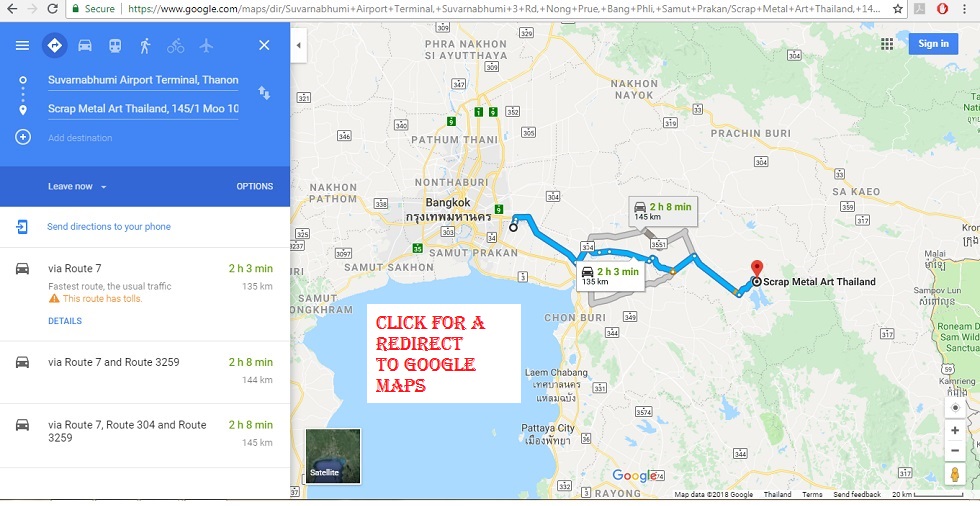 Scrap Metal Art Thailand on Google maps