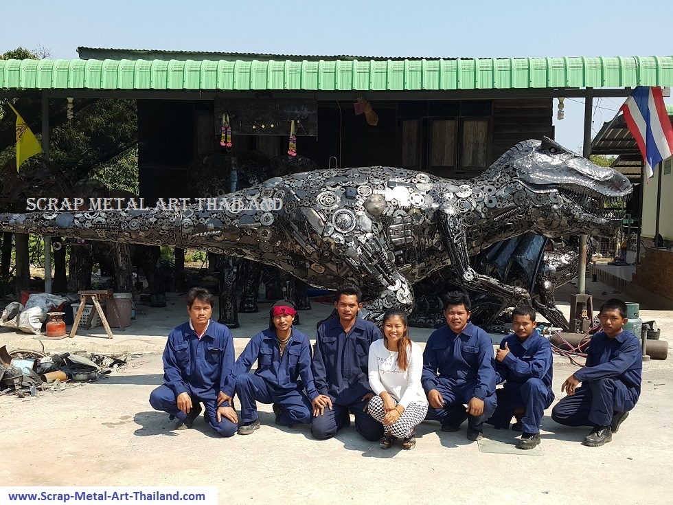 scrap metal art thailands team in 2016