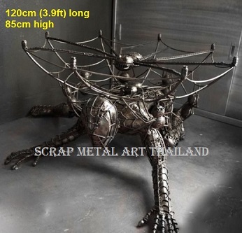 Spiderman Table for sale - life size Spiderman Table furniture Metal Art from Thailand